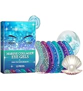 Easilydays 12PCS Marine Collagen Eye Gels, Lasting Effect &amp; Instant Nourish Collagen Cooling Gel ...