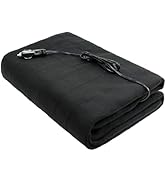 Sojoy 12V Heated Car Blanket, Flannel &amp; Sherpa Electric Throw for Cars Trucks SUVs, Fast Heating ...