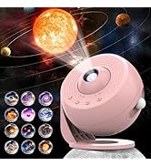 Galaxy Projector for Bedroom, HD Image Star Projector Galaxy Light Adjustable Knob, 12 Film Discs...