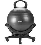 Gaiam Ultimate Balance Ball Chair (Standard or Swivel Base Option) - Premium Exercise Stability Y...