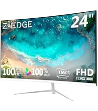 Z-Edge 27-inch Curved Gaming Monitor, Full HD 1080P 1920x1080 LED Backlight Monitor, with 100Hz Refr...