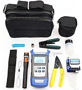 FTTH Fiber Optic Termination Tool Kit, Fiber Optical Cable Cold Connection Tool Kit w/FC-6S Fiber...