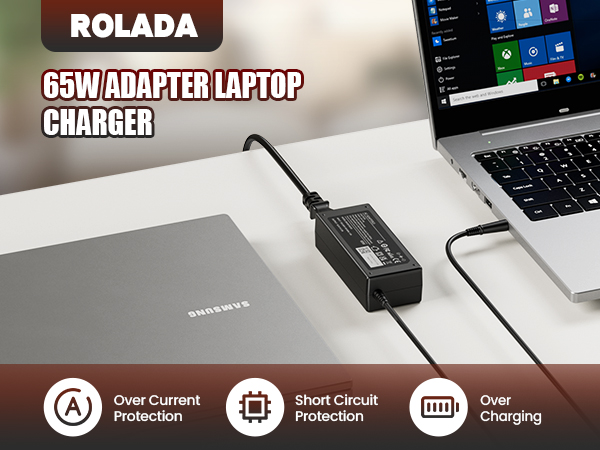 65W Charger Power Cord