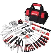 FASTPRO 236-Piece Home Repairing Tool Set, Mechanics Hand Tool Kit with 12-Inch Wide Mouth Open S...