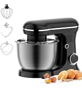 Electric Stand Mixer With Bowl 6.5QT Stainless Steel, 10 Speeds Kitchen Stand Up Mixer for Baking...