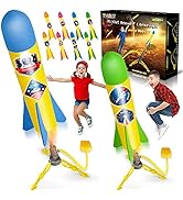YEEBAY Rocket Air Launch Toy for Kids Age of 3, 4, 5, 6, 7, 8+ Years Old Boys, Girls, 2 Pack Rock...
