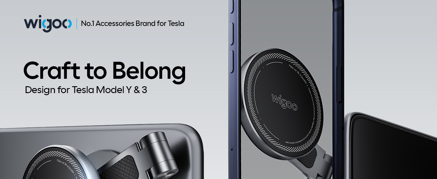 tesla model y model 3 phone mount holder