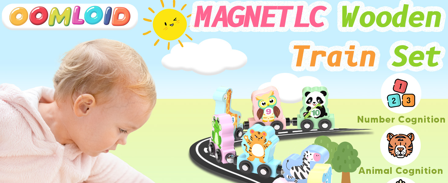 11 Pcs Magnetic Train Set Montessori Toys