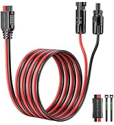 12AWG Solar Panel to Anderson Extension Cable (15FT) – 600V Rated, Tinned Copper Wire – for Solar...