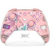 BLESSOURCE PC Controller,Bluetooth Controller with Hall Triggers,Hall Joysticks,RGB Light,for PC/...