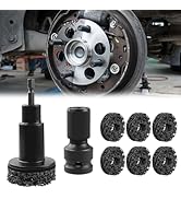 Wheel Hub Resurfacing Kit, Wheel Stud and Hub Cleaner With 6 Abrasive Pads , Quick Rust Removal f...