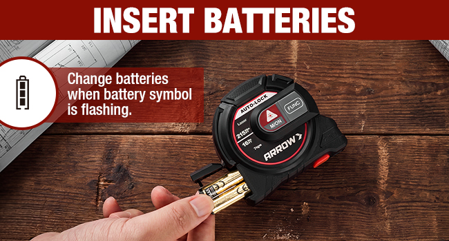 ARROW 2-in-1 Laser Tape Measure 215Ft/65m Laser Distance