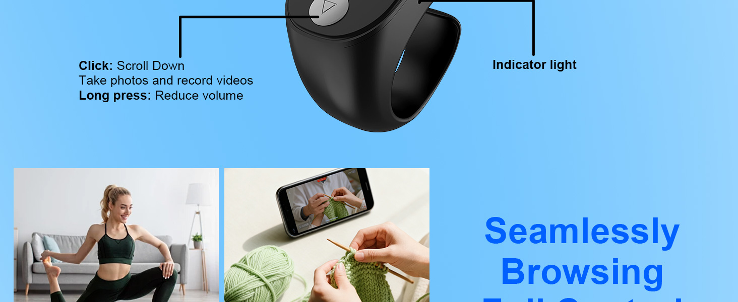 bluetooth ring scroller