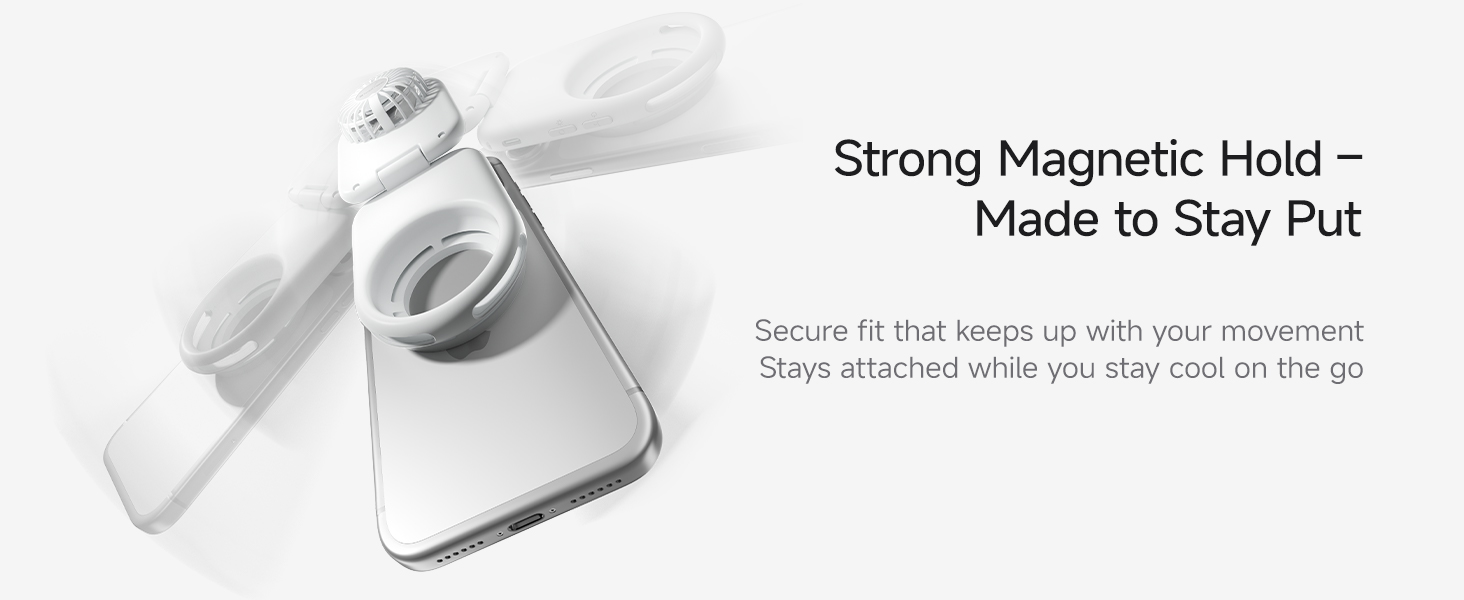 Magnetic phone fan
