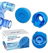 3 &amp; 5 Gallon Water Jug Cap, 3 Pack Reusable Food Grade Silicone Replacement Cap for 55mm Standard...