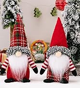 red christmas gnomes plush figurines