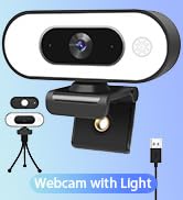 webcam with ring light