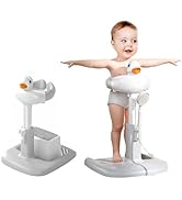 Baby Bath Stand with Anti-Slip Base, ALLGLAM Adjustable Shower Tower for Toddlers 6-36 Months, An...