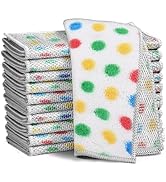 XANGNIER 10 Pcs Non Scratch Wire Dishcloth,2025 New Upgrade Steel Wool Cleaning Cloths for Wet an...