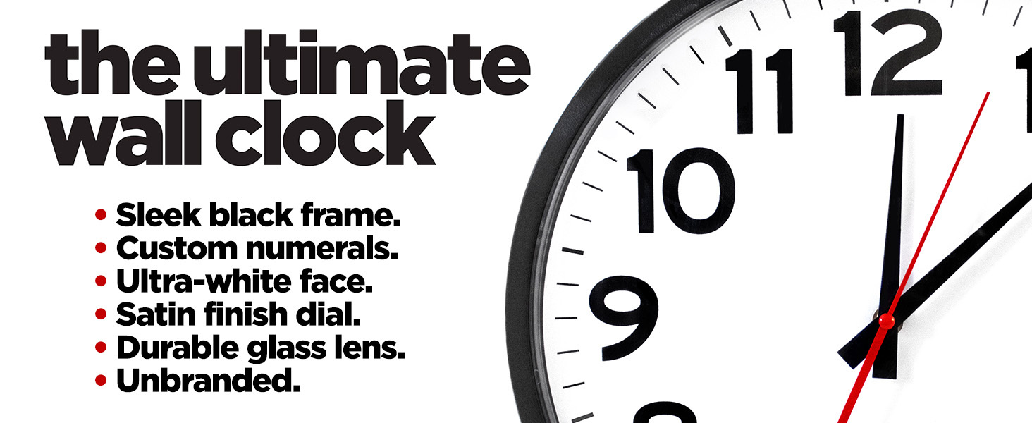 ultimate wall clock up close with benefits