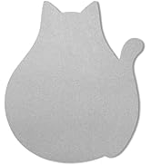 Hsxnam Funny Leather Mouse Pad Cute Cat Shape Office Desk Accessories Decor for Women Small Mouse...
