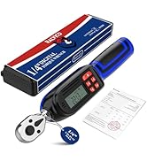 RALVICO 1/4 Digital Torque Wrench (1.11-22.13 Ft. Lb/ 1.5-30 N.m) ±2% Accuracy with Buzzer and LE...