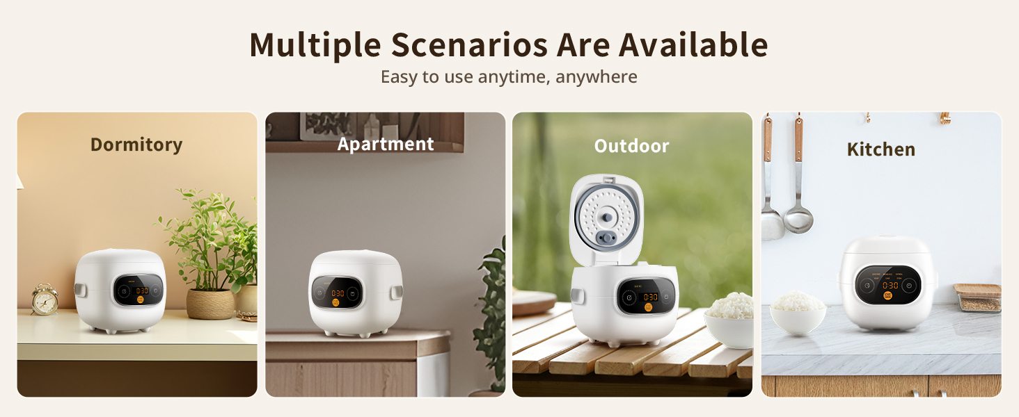Multiple scenarios are available - easy to use anytime, anywhere