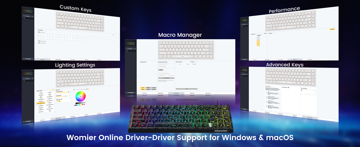 womier wired gaming keyboard