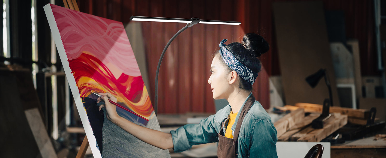 dimmable tall desk lamp classroom lights drawing study