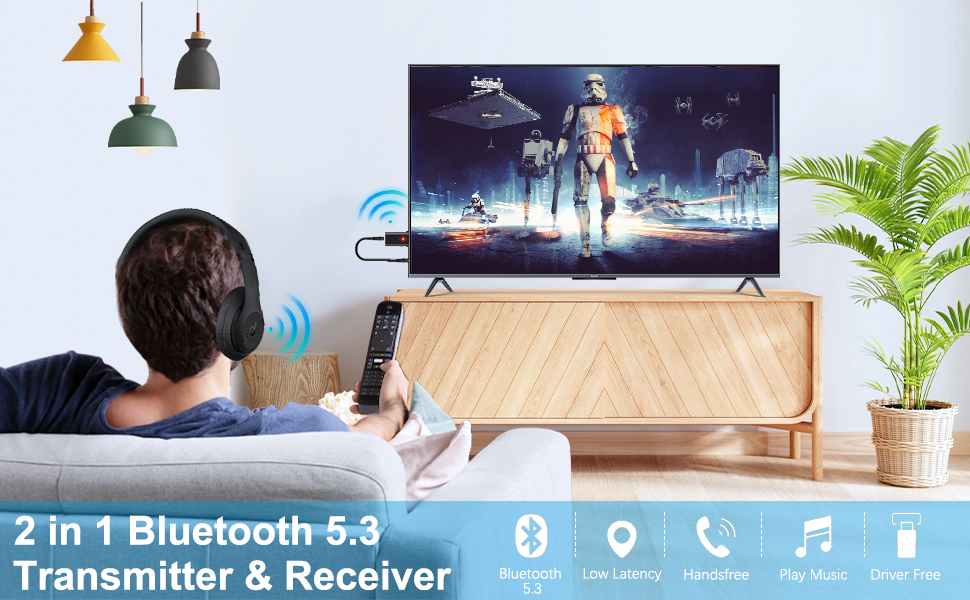 Bluetooth 5.3 Transmitter Receiver