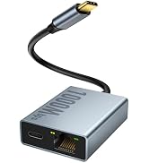 1000Mbps Ethernet Adapter for Chromecast with Google TV, ELECTOP USB Type C to RJ45 Gigabit Ether...