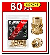 M3X9X5-60_Metric_Threaded_InsertBrass_Heat_Set_Insert_for_Plastic_Parts_001