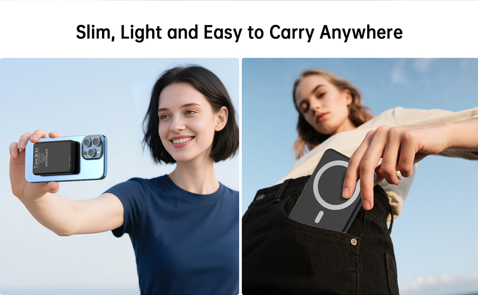 5000mAh Magnetic Portable Charger