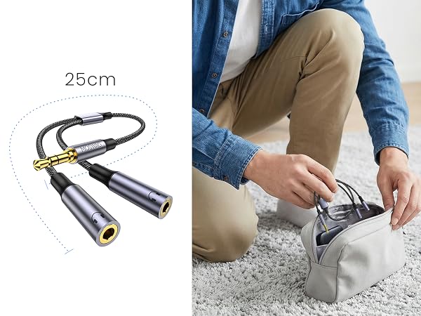 MOSWAG Headphone Splitter 3.5mm