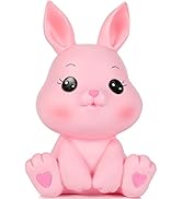 H&amp;W Little Bunny Money Bank, Mini Rabbit Piggy Bank, Best Bitrthday Gift, Pink