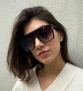 Freckles Mark Vintage Retro Oversized 70s Sunglasses for Men Women Shield Disco Glasses