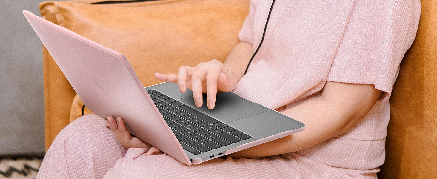 MacBook Pro 14 inch case baby pink