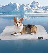 Luciphia Premium Dog Cooling Mat Non-Slip Q-MAX>0.5 Self-Cooling Pad for Small Pet Cat Indoor Por...