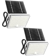 SUPERDANNY Solar Outside Lights with 113 Bright LEDs 7000K, Motion Sensor Outdoor Flood Lights Du...