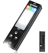 BORUIT U7 Small Flashlight Super Bright with 365nm UV, Red Blue Green Side Light, Magnetic, Clip ...