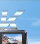 AZDOME WiFi 4K Dash Cam Front and Rear Dual Dash Camera for Car GPS WDR Night Vision GS63H Pro