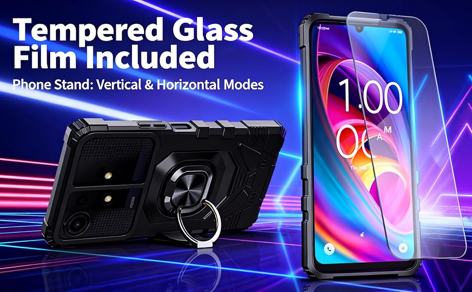 ring stand case with screen protector