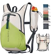 FIORETTO 20L Hiking Backpack for Women Men Mini Packable Backpack Lightweight Small Daypack for C...