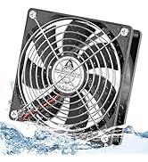 GDSTIME 120mm x 25mm 12V DC IP67 Waterproof Fan High Speed Dual Ball Bearing Brushless Computer P...