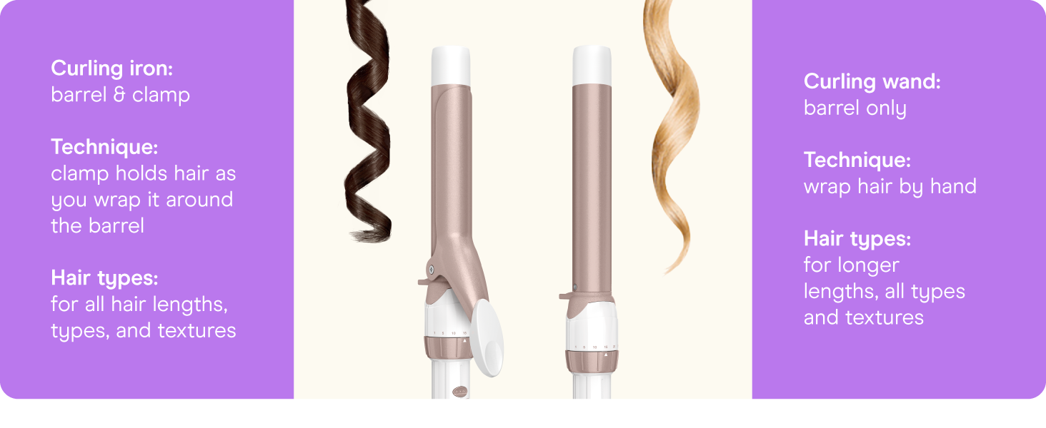 Conair ceramic curling iron hair 1.25 1 1/4 inch long barrel styling even heat dual voltage setting