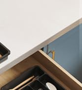 Lifewit Silverware Drawer Organizer Tray, Plastic Cutlery Storage for Kitchen Drawer, Flatware an...