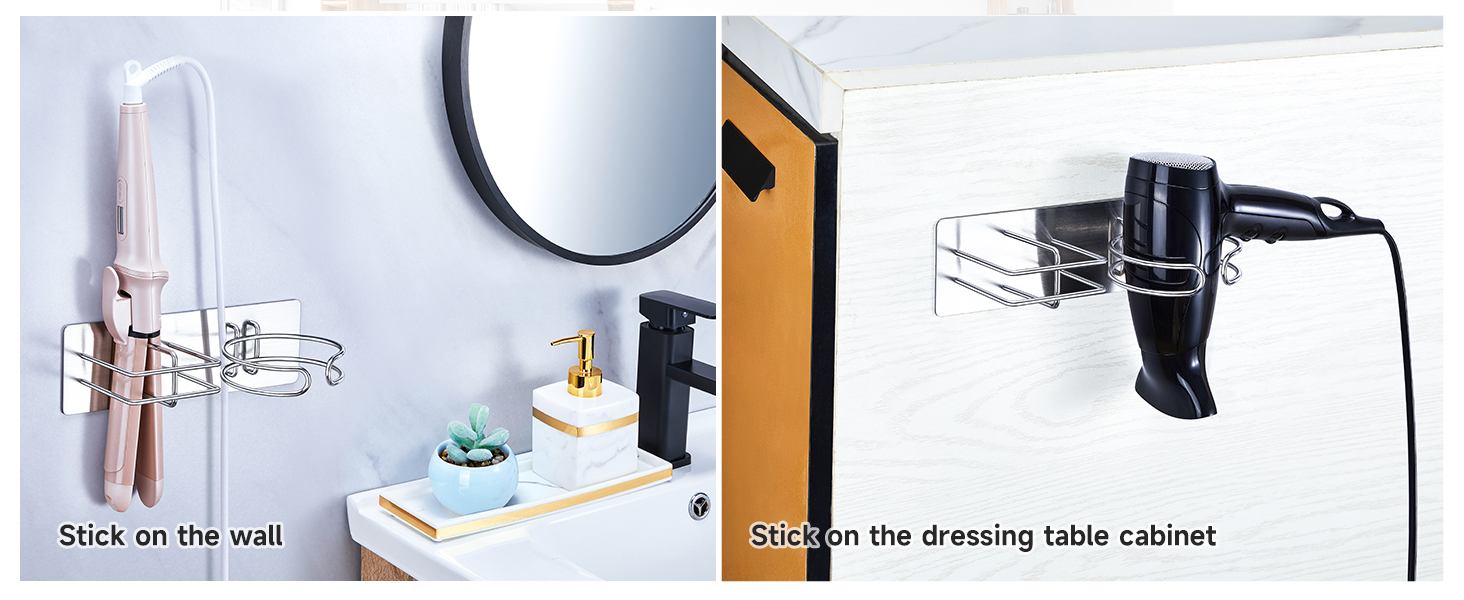 Hair Dryer and Straightener Holder