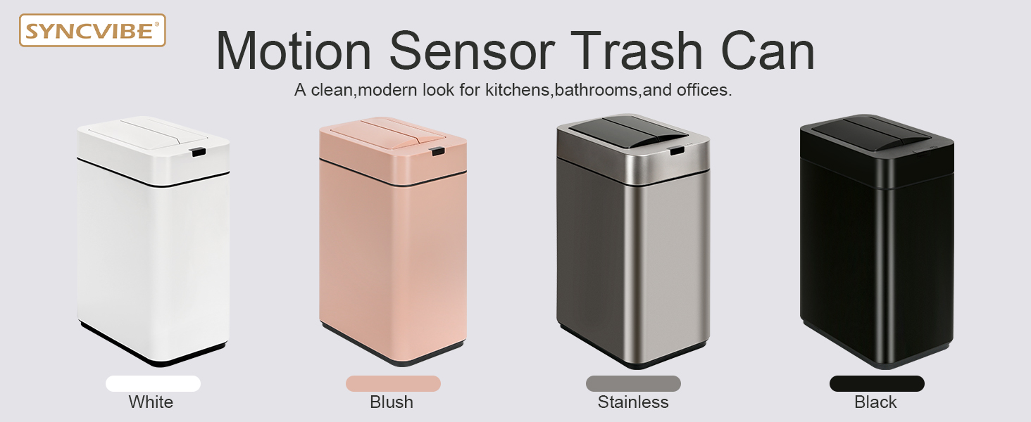 automatic trash can bathroom