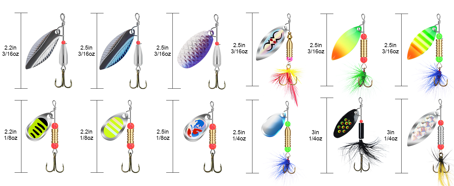 trout baits spinner fishing lures