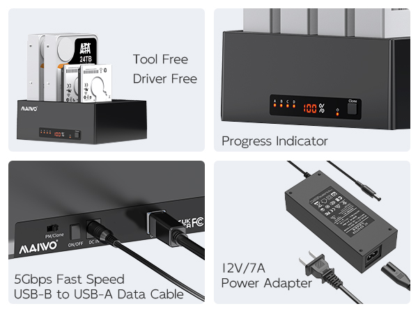 2.5 3.5 hdd ssd to usb 3.0 adapter reader enclosure hard drive cloner copy file das nas